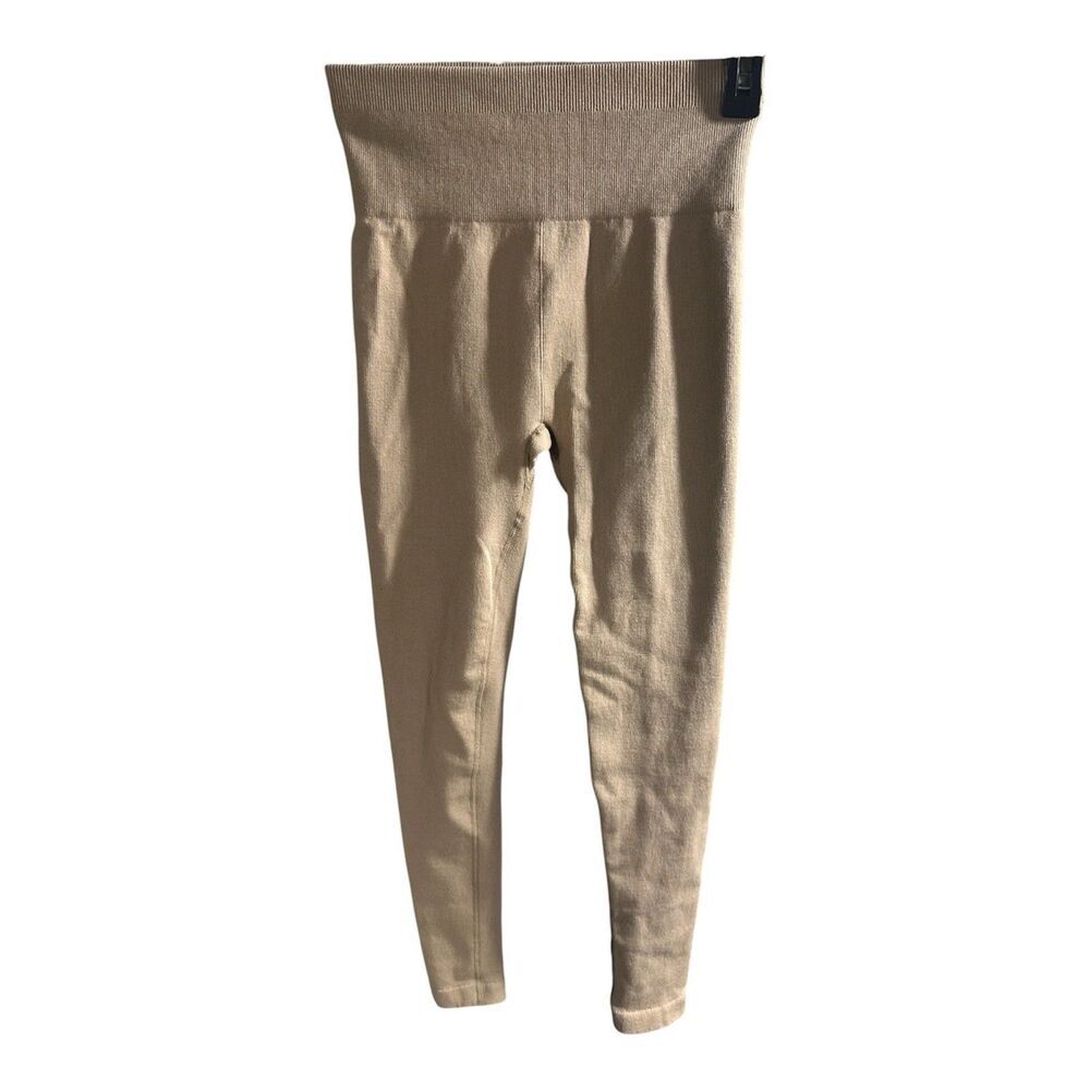 Everlane‎ The Seamless High Rise Stretchy Ribbed Legging Tan XS/S Casual